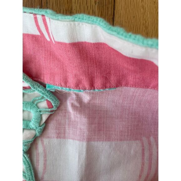 Sail to Sable STS Women's Pink And White Striped Sleeveless Dress V-Neck Size S - Picture 3 of 6